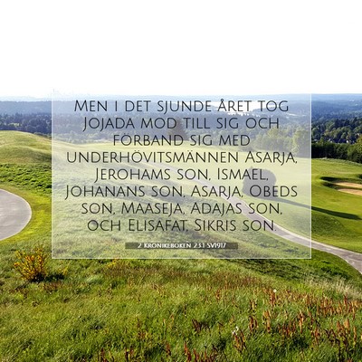2 Krönikeboken 23:1 SV1917 Bild av bibelvers
