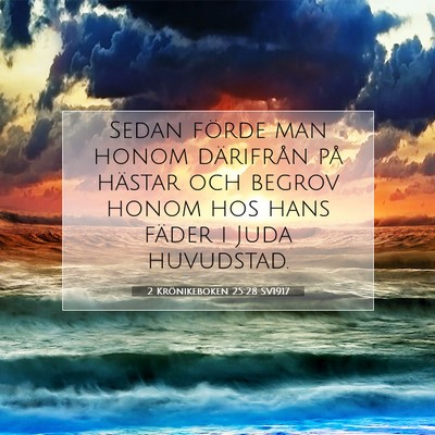2 Krönikeboken 25:28 Bibelvers Förklarad