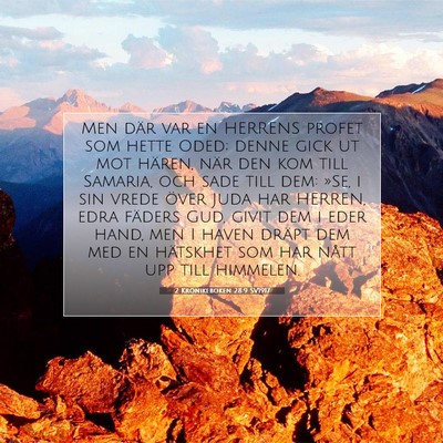 2 Krönikeboken 28:9 SV1917 Bild av bibelvers