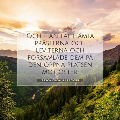 2 Krönikeboken 29:4 Bibelvers Förklarad