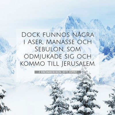 2 Krönikeboken 30:11 Bibelvers Förklarad