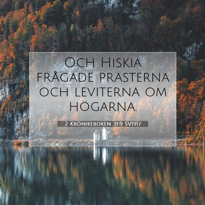 2 Krönikeboken 31:9 Bibelvers Förklarad