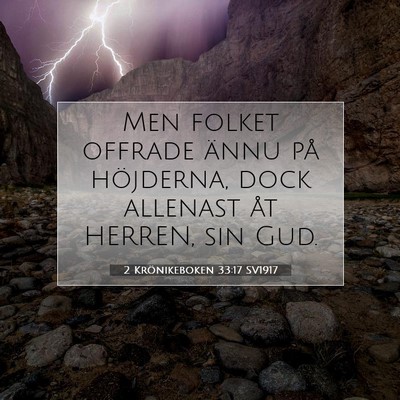 2 Krönikeboken 33:17 Bibelvers Förklarad