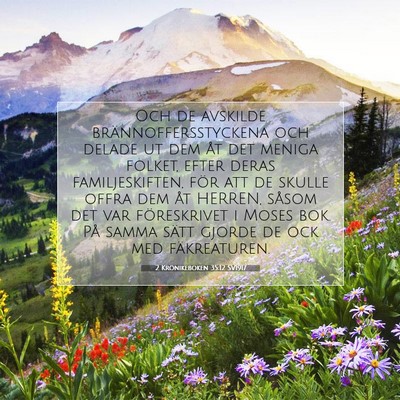 2 Krönikeboken 35:12 Bibelvers Förklarad