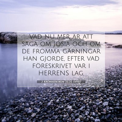 2 Krönikeboken 35:26 Bibelvers Förklarad