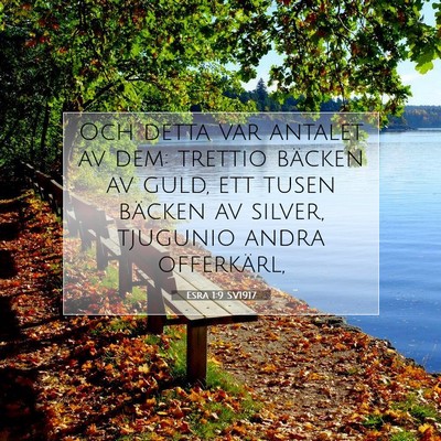 Esra 1:9 SV1917 Bild av bibelvers