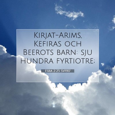 Esra 2:25 Bibelvers Förklarad