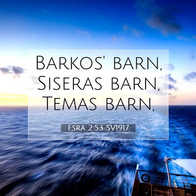 Esra 2:53 Bibelvers Förklarad