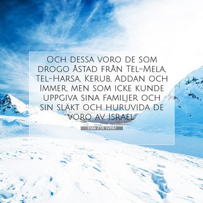 Esra 2:59 Bibelvers Förklarad