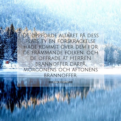 Esra 3:3 Bibelvers Förklarad