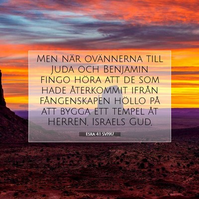 Esra 4:1 SV1917 Bild av bibelvers