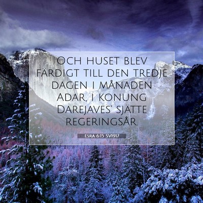 Esra 6:15 SV1917 Bild av bibelvers