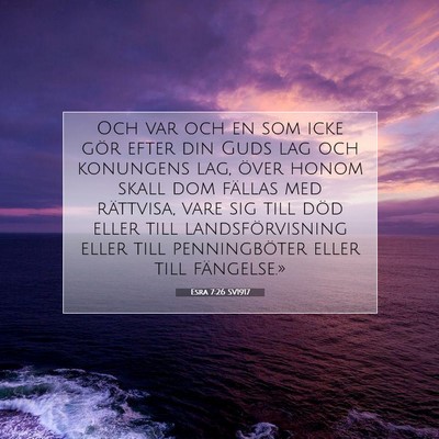 Esra 7:26 Bibelvers Förklarad