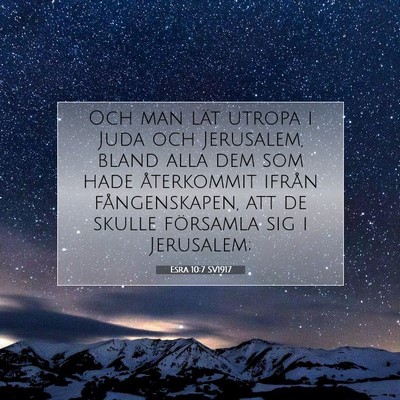 Esra 10:7 Bibelvers Förklarad