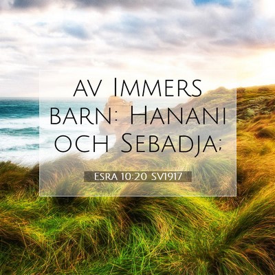 Esra 10:20 Bibelvers Förklarad