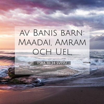 Esra 10:34 Bibelvers Förklarad