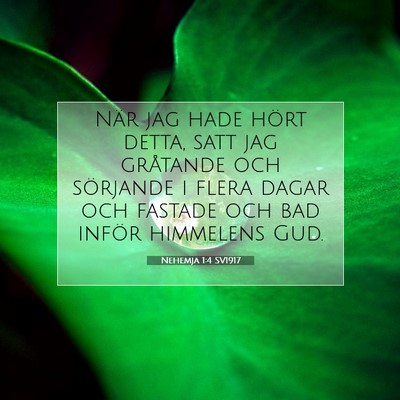 Nehemja 1:4 Bibelvers Förklarad