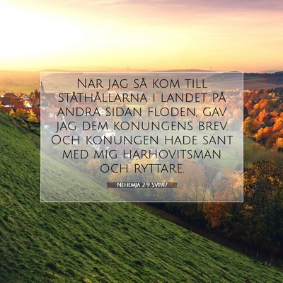 Nehemja 2:9 Bibelvers Förklarad
