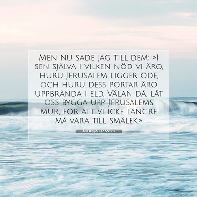 Nehemja 2:17 SV1917 Bild av bibelvers