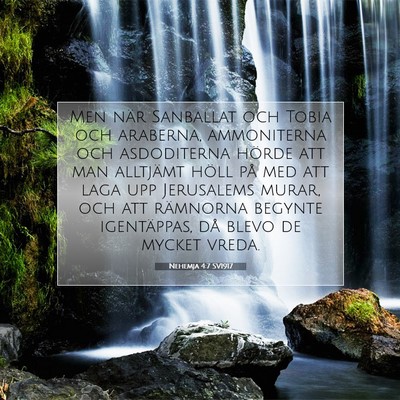 Nehemja 4:7 SV1917 Bild av bibelvers