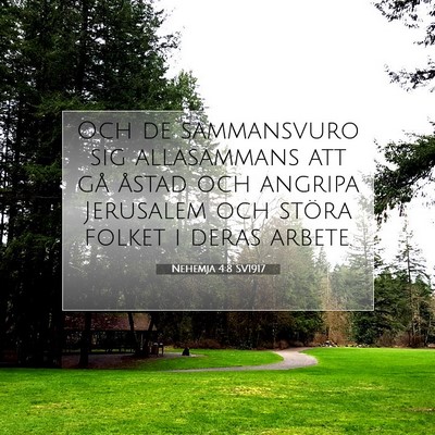 Nehemja 4:8 SV1917 Bild av bibelvers