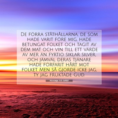 Nehemja 5:15 SV1917 Bild av bibelvers