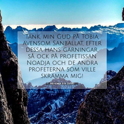 Nehemja 6:14 Bibelvers Förklarad