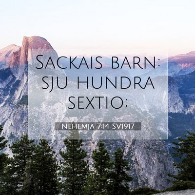Nehemja 7:14 Bibelvers Förklarad