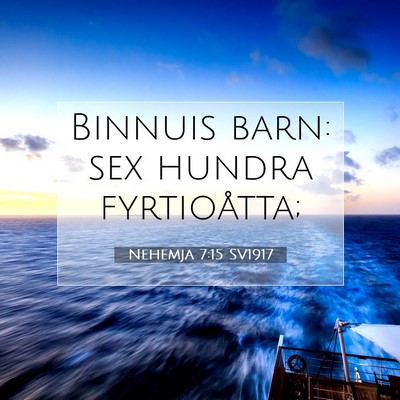 Nehemja 7:15 Bibelvers Förklarad