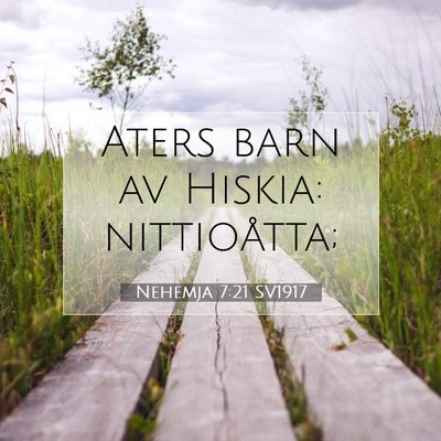 Nehemja 7:21 Bibelvers Förklarad