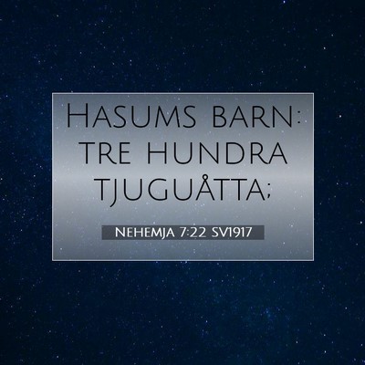 Nehemja 7:22 Bibelvers Förklarad