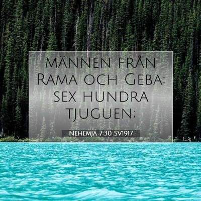 Nehemja 7:30 Bibelvers Förklarad
