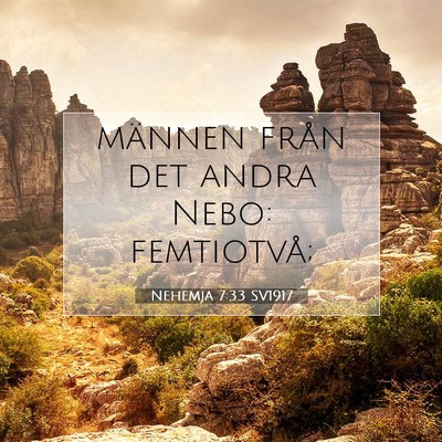 Nehemja 7:33 Bibelvers Förklarad