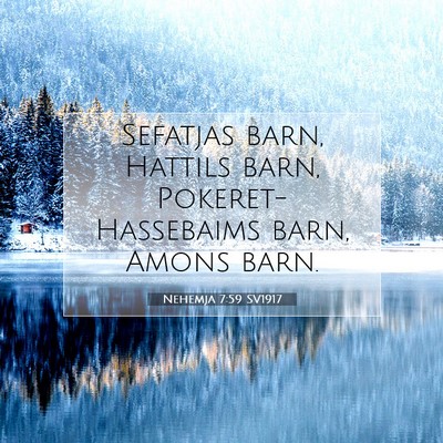 Nehemja 7:59 Bibelvers Förklarad