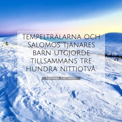 Nehemja 7:60 Bibelvers Förklarad