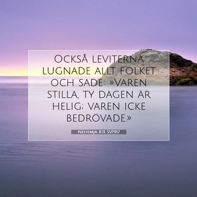 Nehemja 8:11 Bibelvers Förklarad