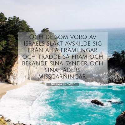 Nehemja 9:2 SV1917 Bild av bibelvers