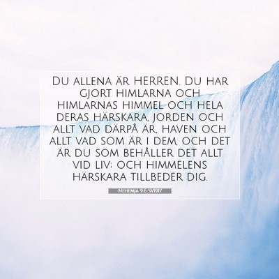 Nehemja 9:6 SV1917 Bild av bibelvers