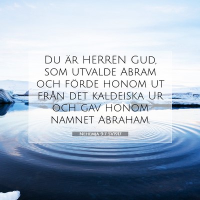Nehemja 9:7 Bibelvers Förklarad