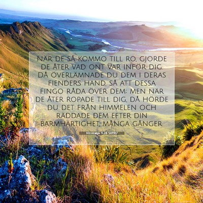 Nehemja 9:28 SV1917 Bild av bibelvers