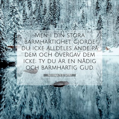 Nehemja 9:31 SV1917 Bild av bibelvers