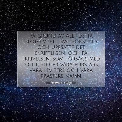 Nehemja 9:38 SV1917 Bild av bibelvers