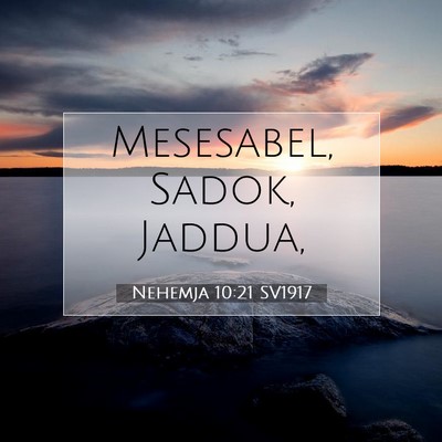 Nehemja 10:21 Bibelvers Förklarad