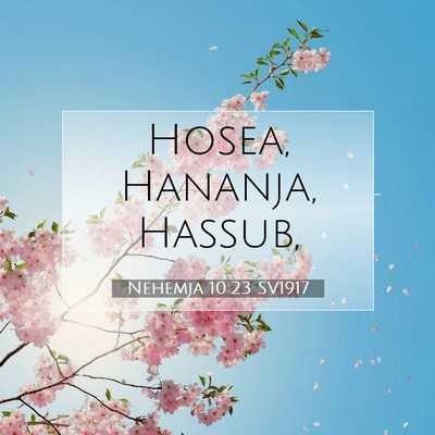 Nehemja 10:23 Bibelvers Förklarad