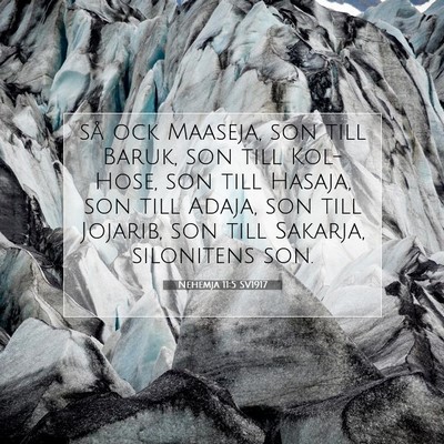 Nehemja 11:5 Bibelvers Förklarad