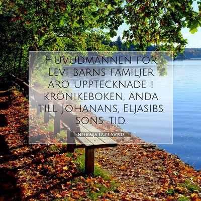 Nehemja 12:23 Bibelvers Förklarad