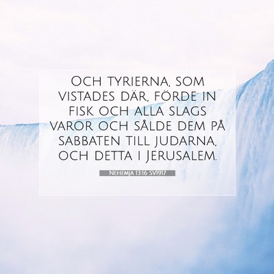 Nehemja 13:16 Bibelvers Förklarad