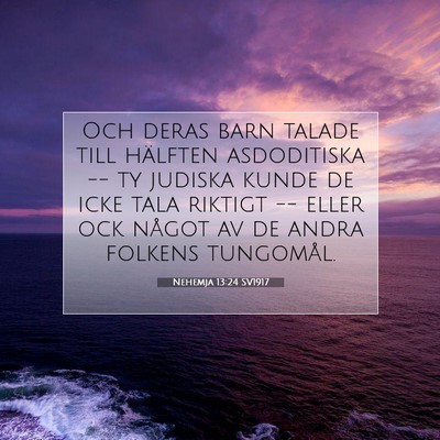Nehemja 13:24 Bibelvers Förklarad