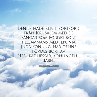 Ester 2:6 Bibelvers Förklarad