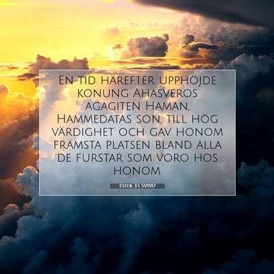 Ester 3:1 SV1917 Bild av bibelvers